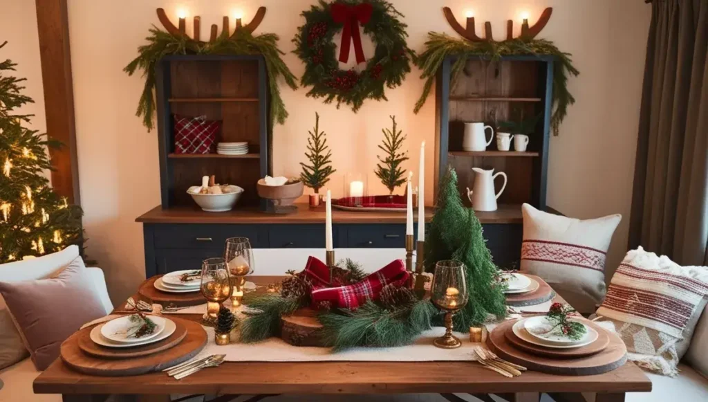Cozy Cabin Christmas Brunch Decor Ideas