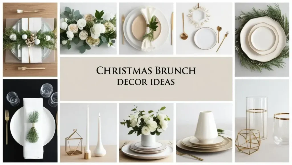 Understated Neutrals Christmas Brunch Decor Ideas