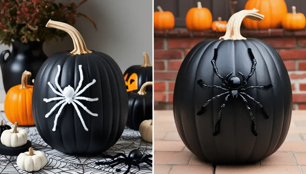 Spider Pumpkin Pumpkin Decorating