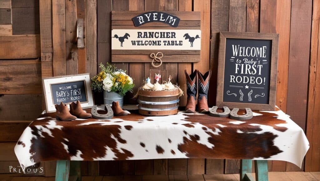 Rancher Welcome Table Greet Your Guests in Style