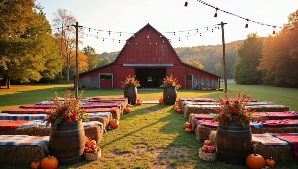 4. Hay Bale Seating? Heck Yes.